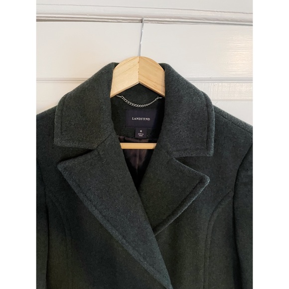 NWOT Lands’ End Wool Coat - Picture 3 of 7